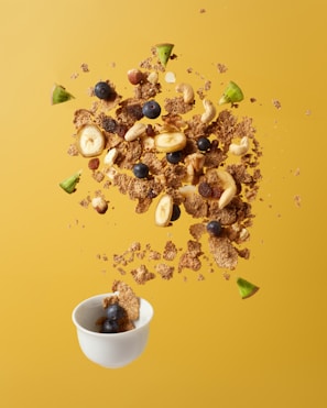 Health Vibes - high fiber foods (whole grains, veggies, fruits) to release glucose slowly