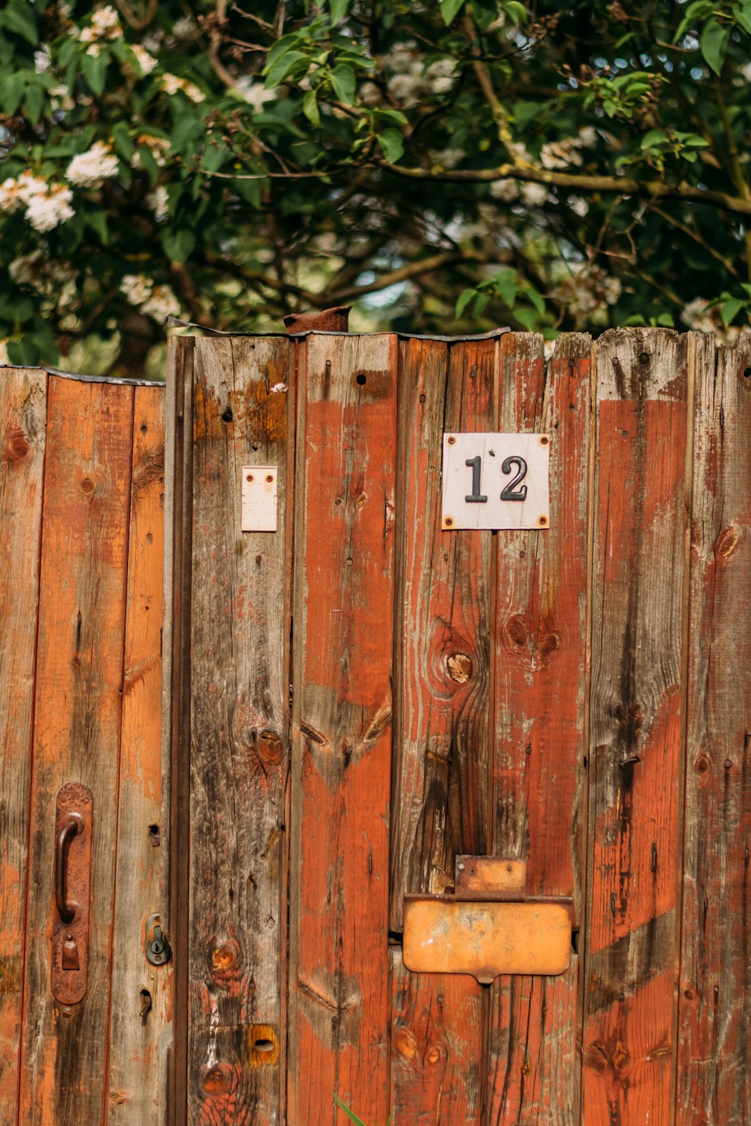 white and black number 2 on brown wooden fence