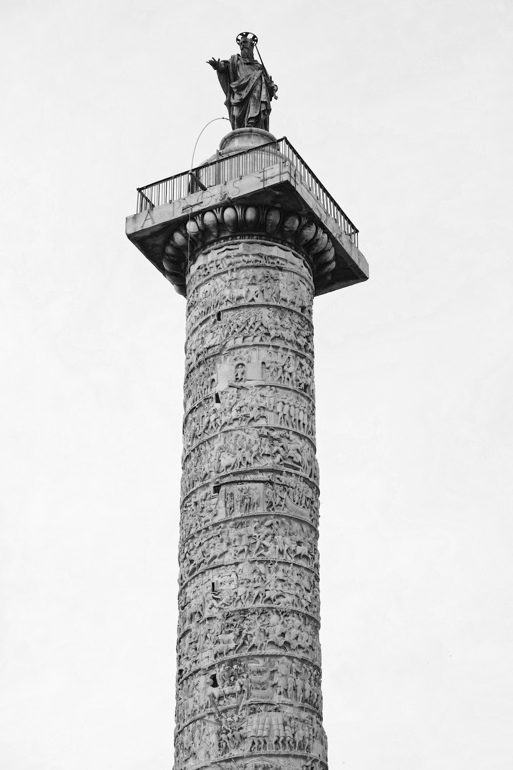 gray concrete tower under white sky