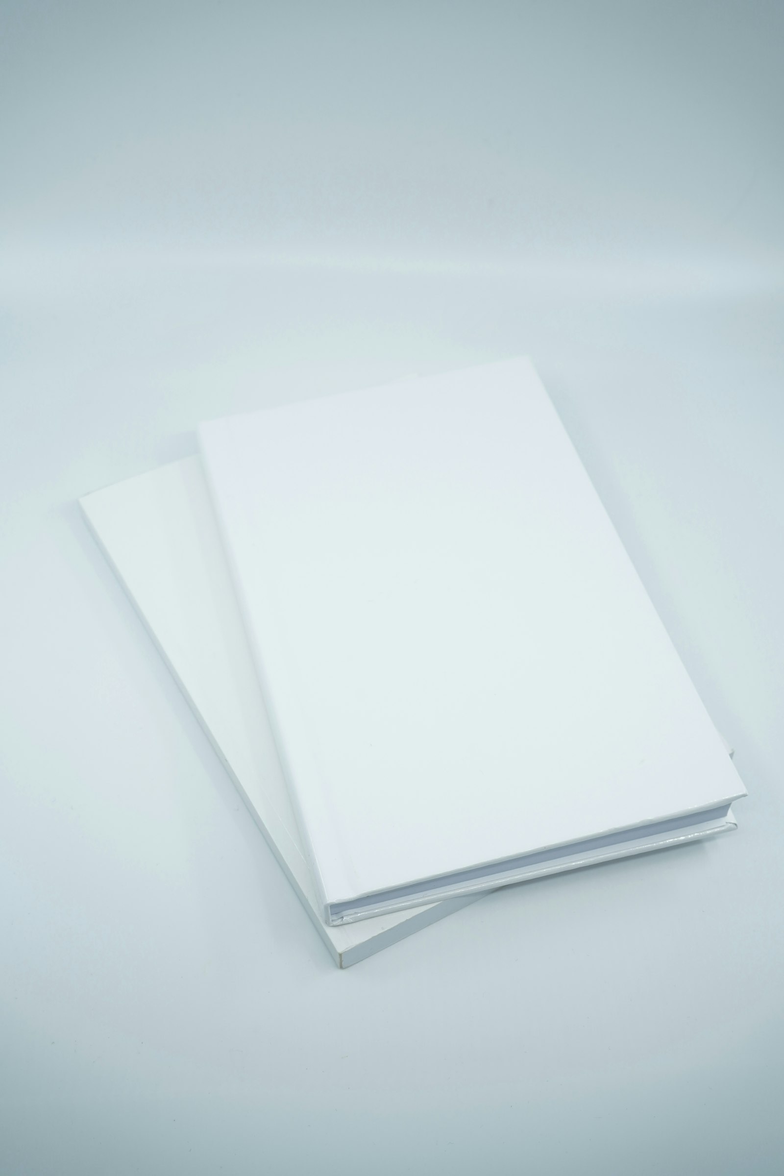 Deux carnets blancs vierges