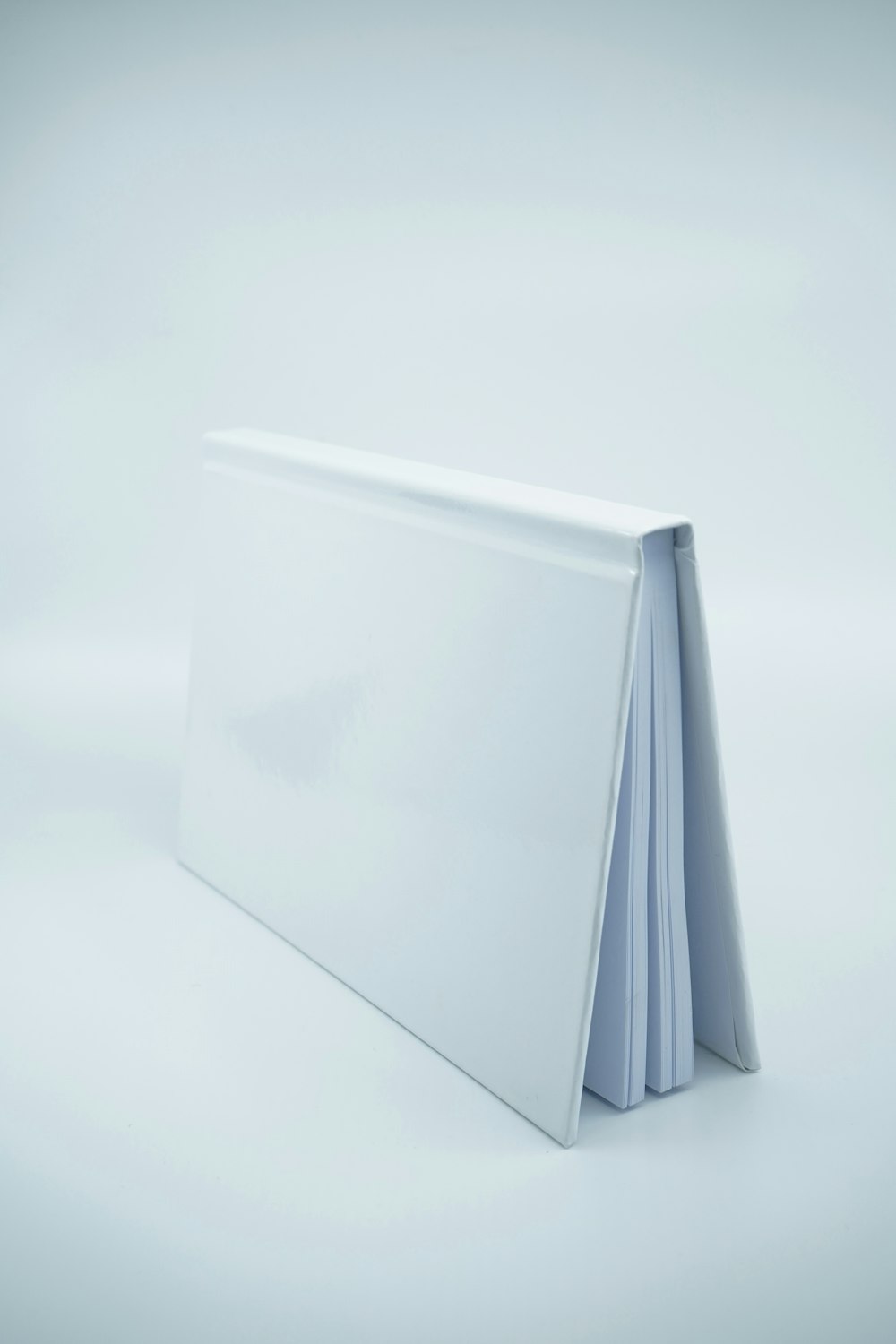 white paper on white surface