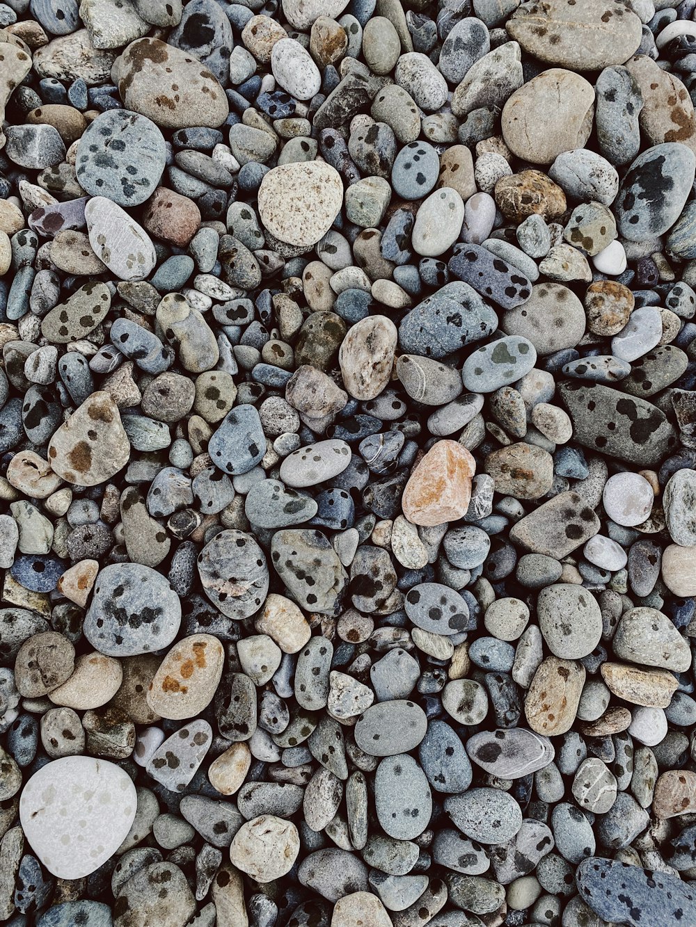 gray and brown stone fragments