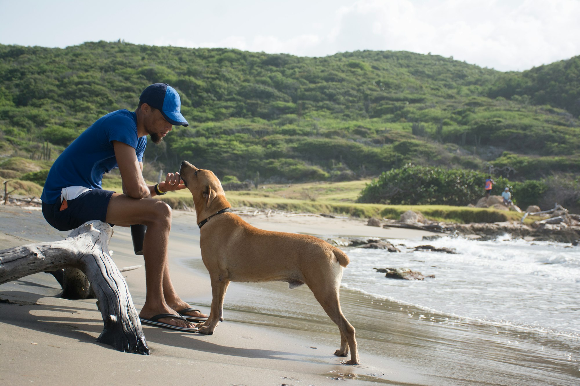 A man and his best friend. Treasure Beach, Jamaica