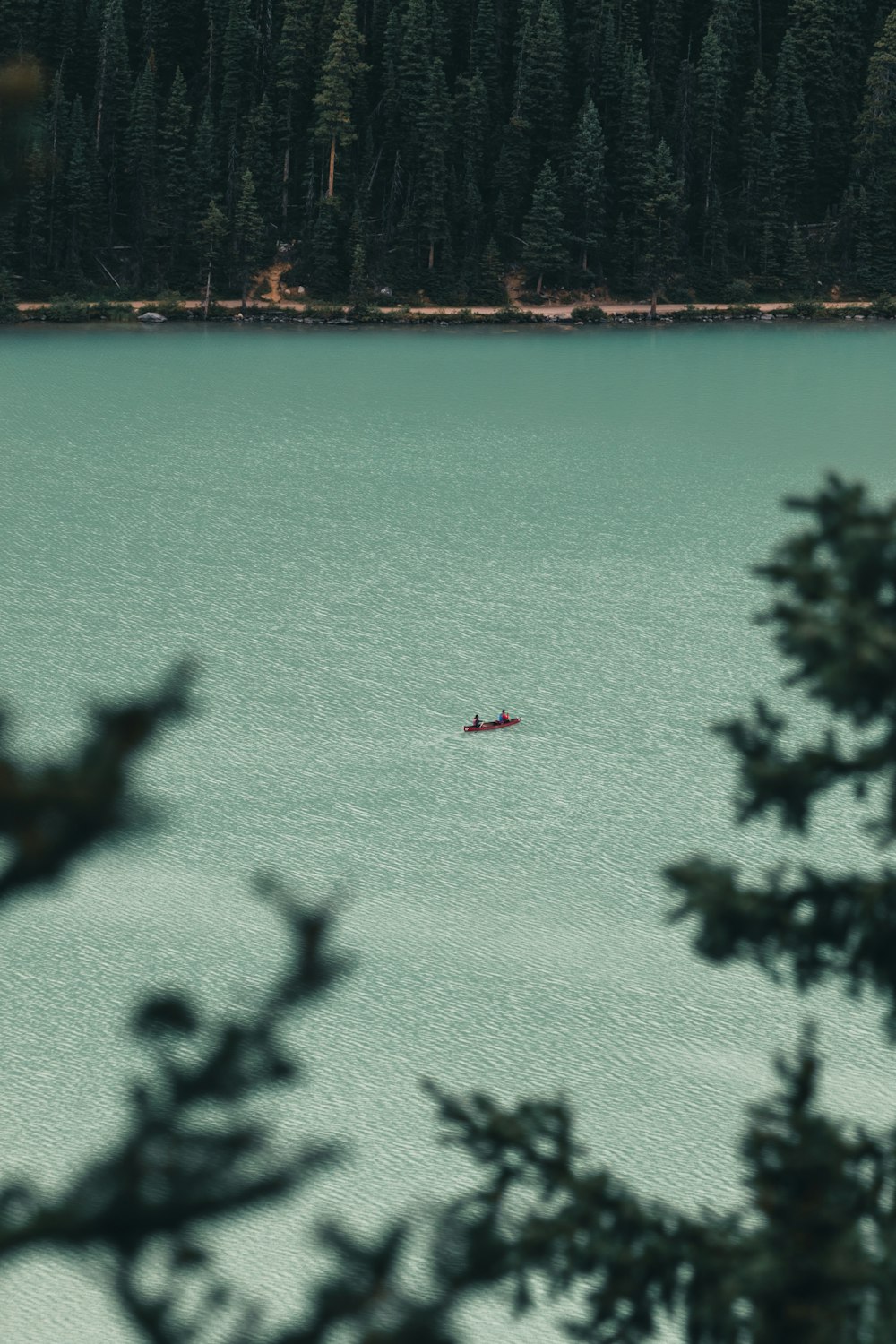 red boat on blue sea during daytime