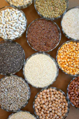 white rice on stainless steel bowls