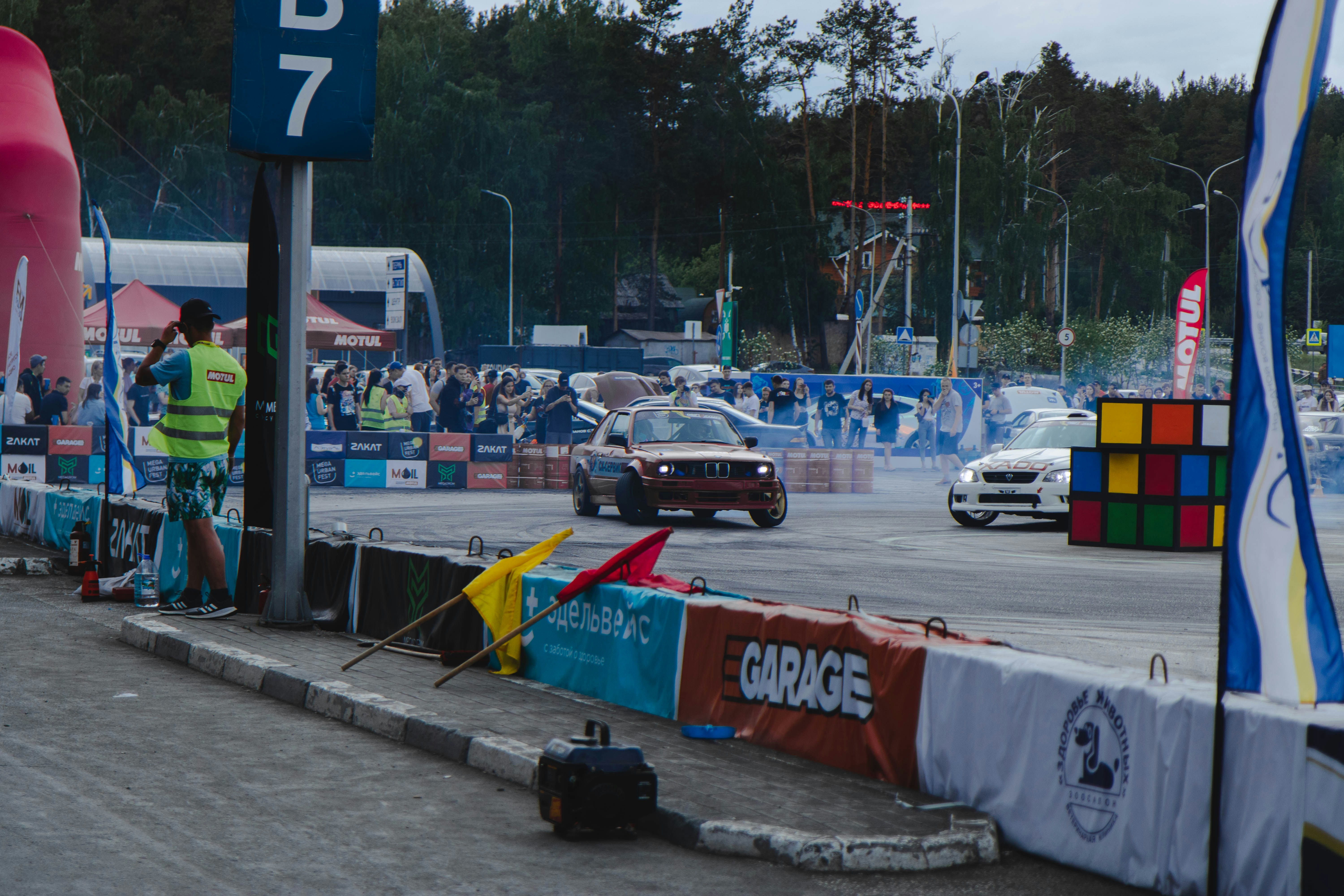 cars parked on parking lot during daytime