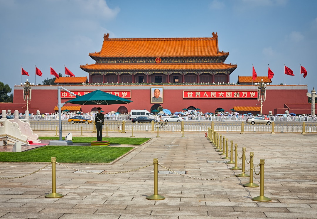 Entrance to Forbidden City with tour groups