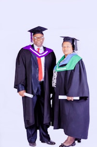 woman in black academic gown