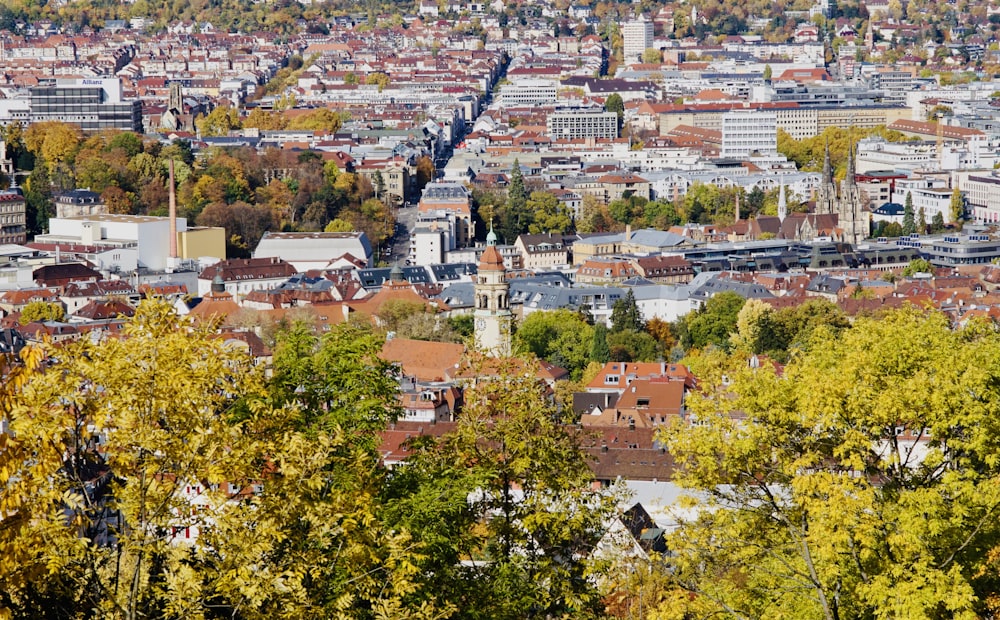 aerial view of city buildings during daytime