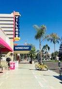 man in black shirt riding bicycle near green palm tree during daytime