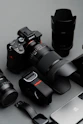black nikon dslr camera on white table