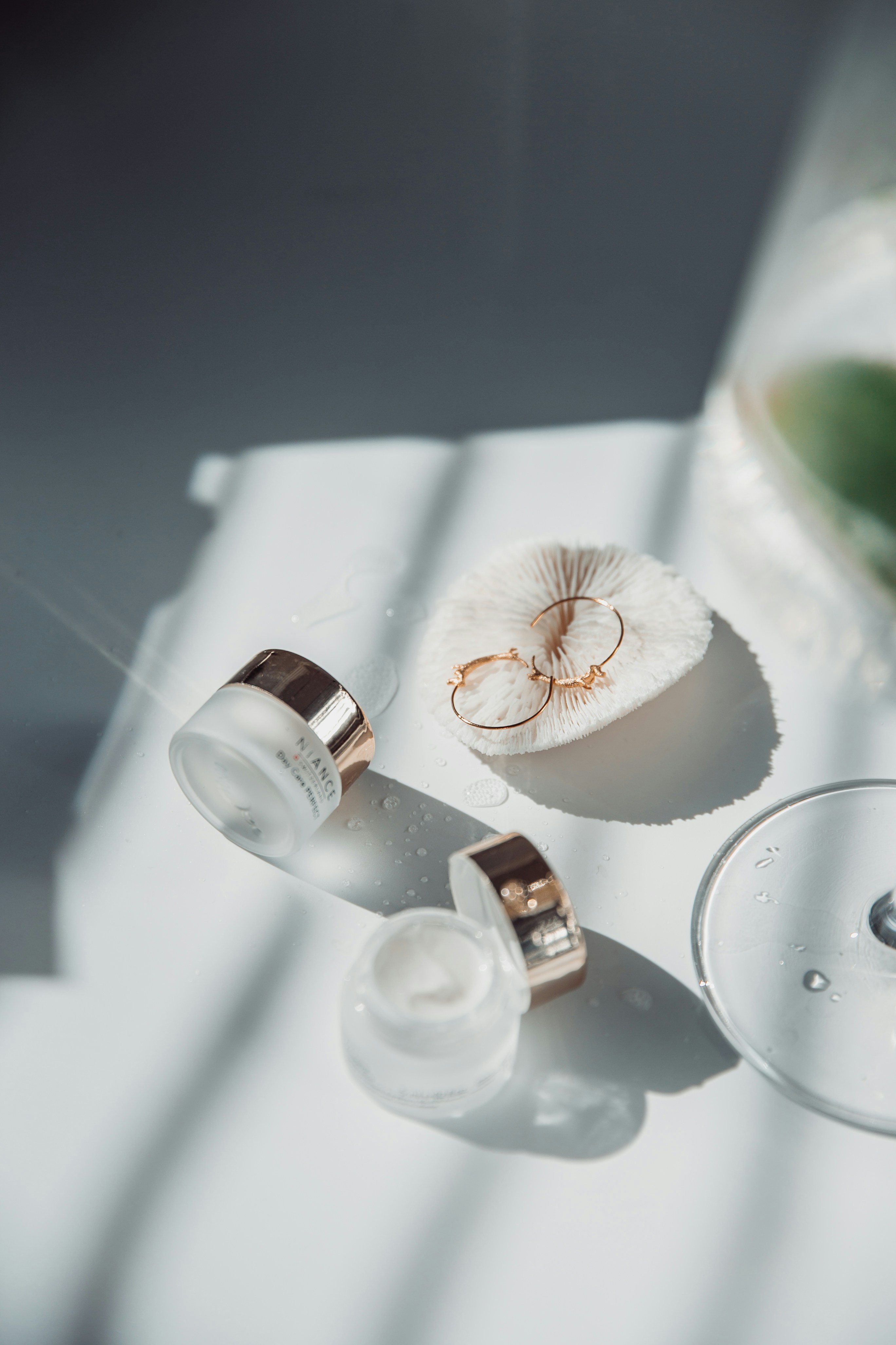 silver ring on white tissue paper