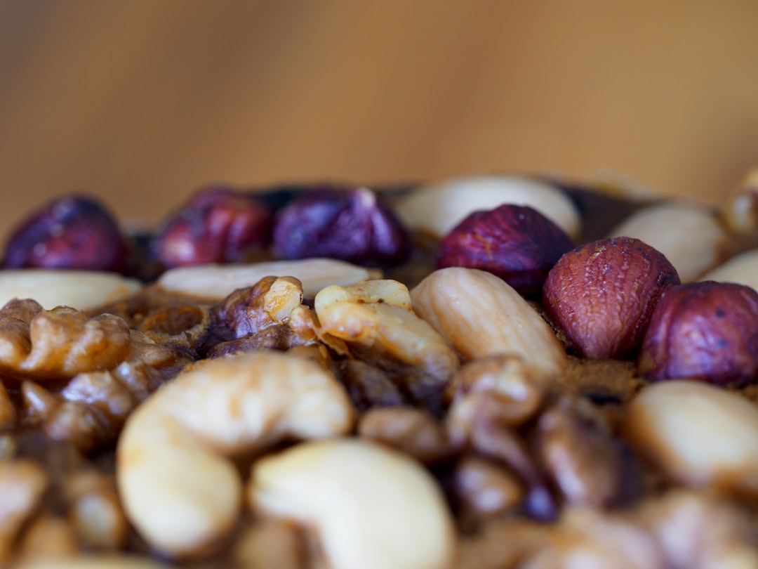 white and purple round beans