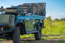 green and black jeep wrangler on green grass field during daytime