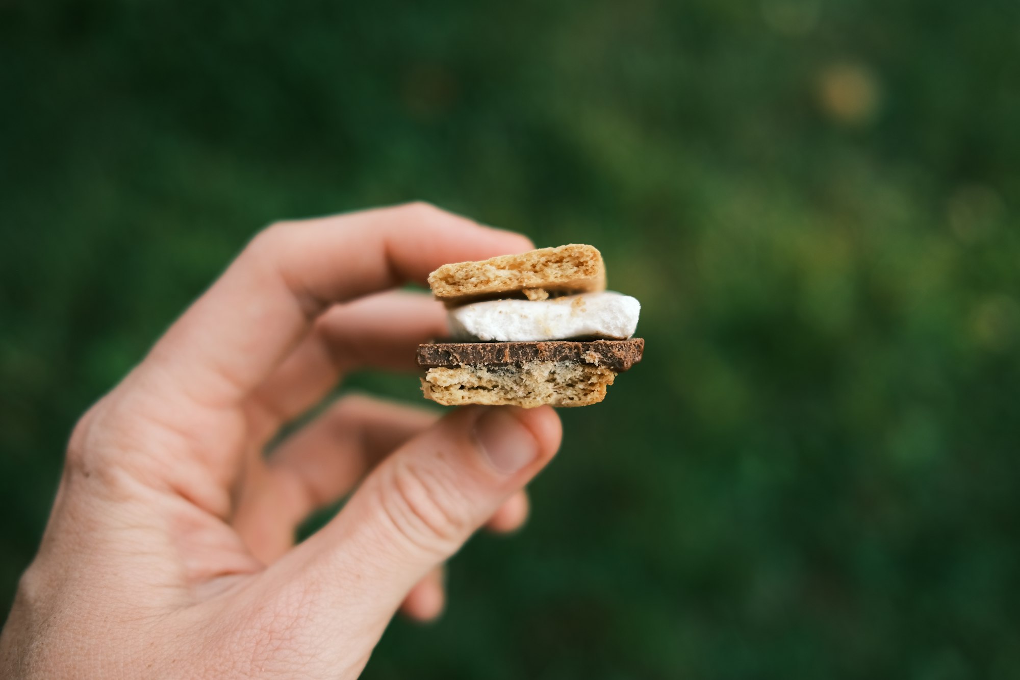 Malt hot chocolate s'mores with huge serving of marshmallow and chocolate