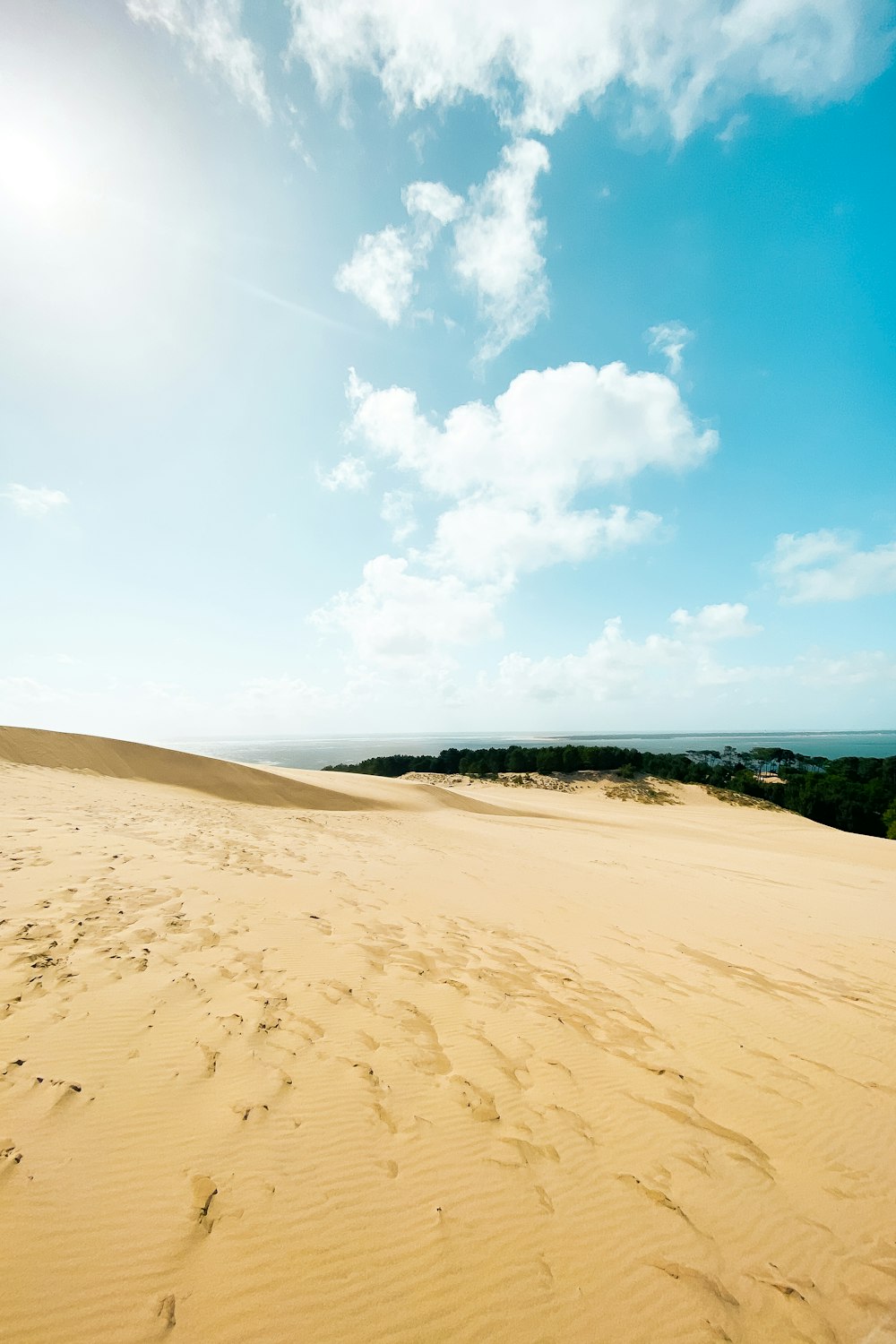 brown sand under blue sky during daytime