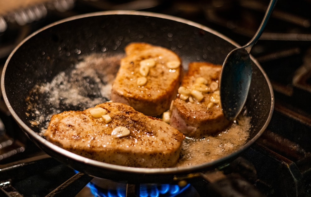 fried food on black pan