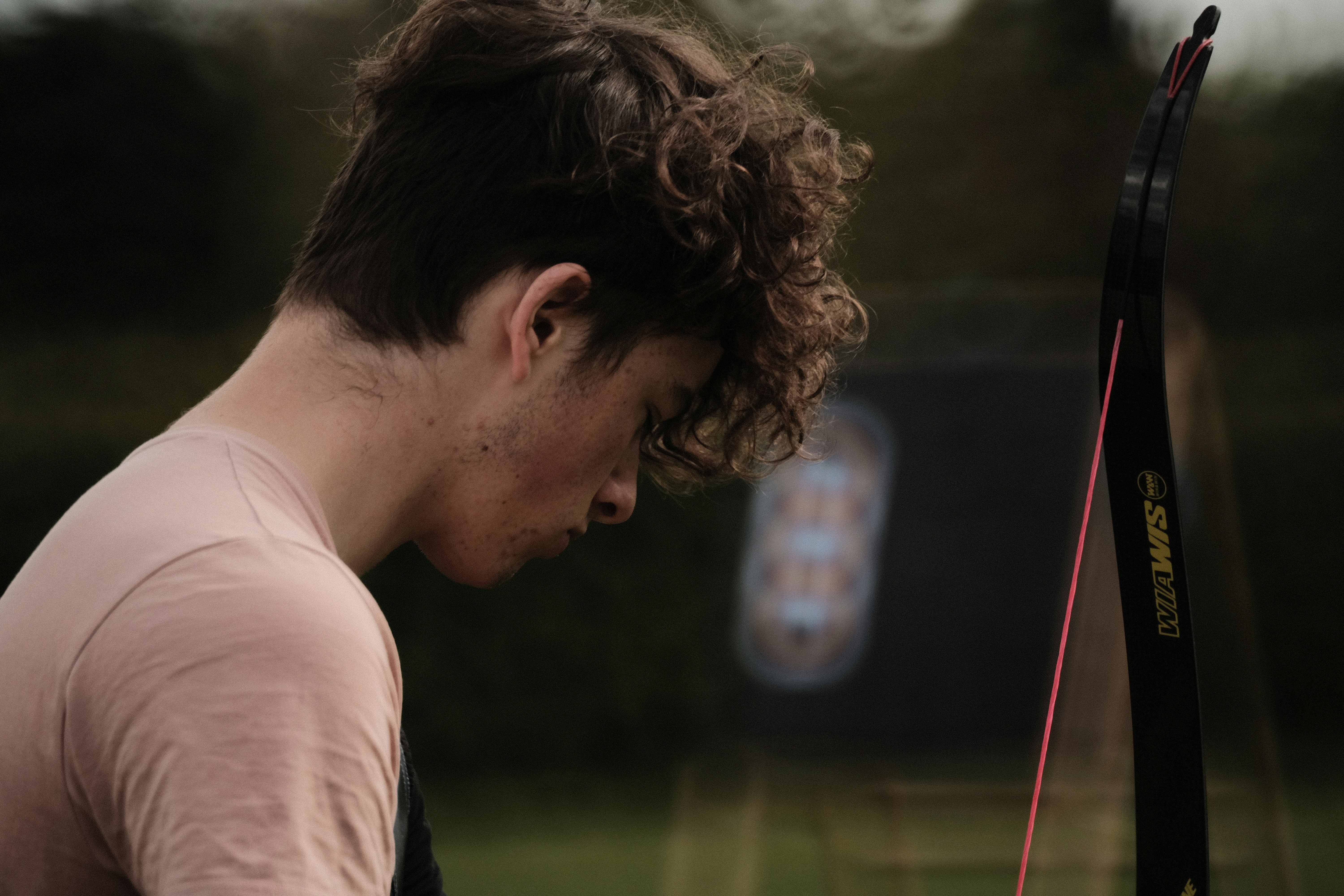 man in white crew neck shirt