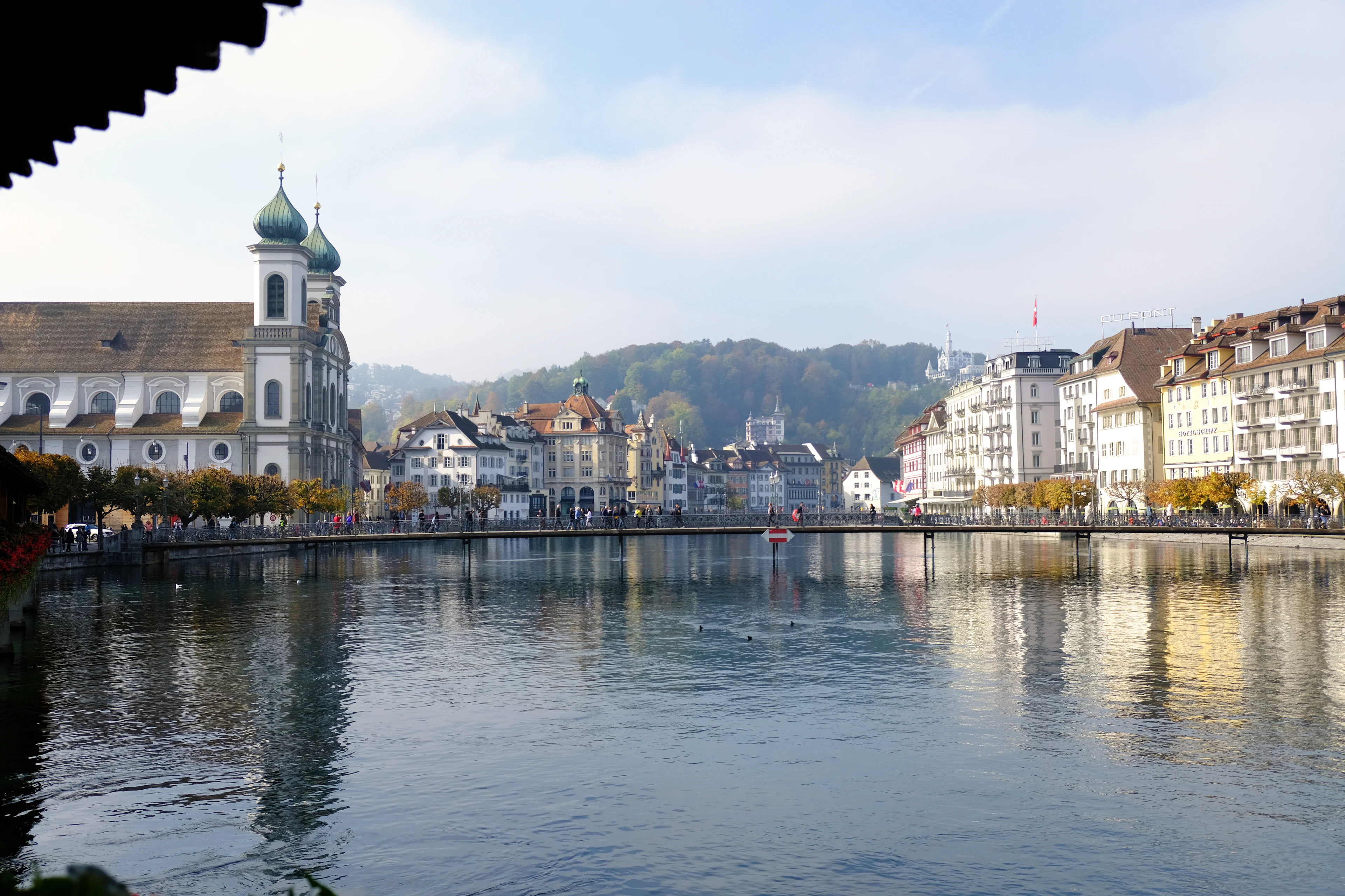 Market mornings on the Reuss, Lucerne