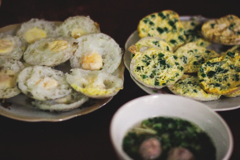 white ceramic plate with food