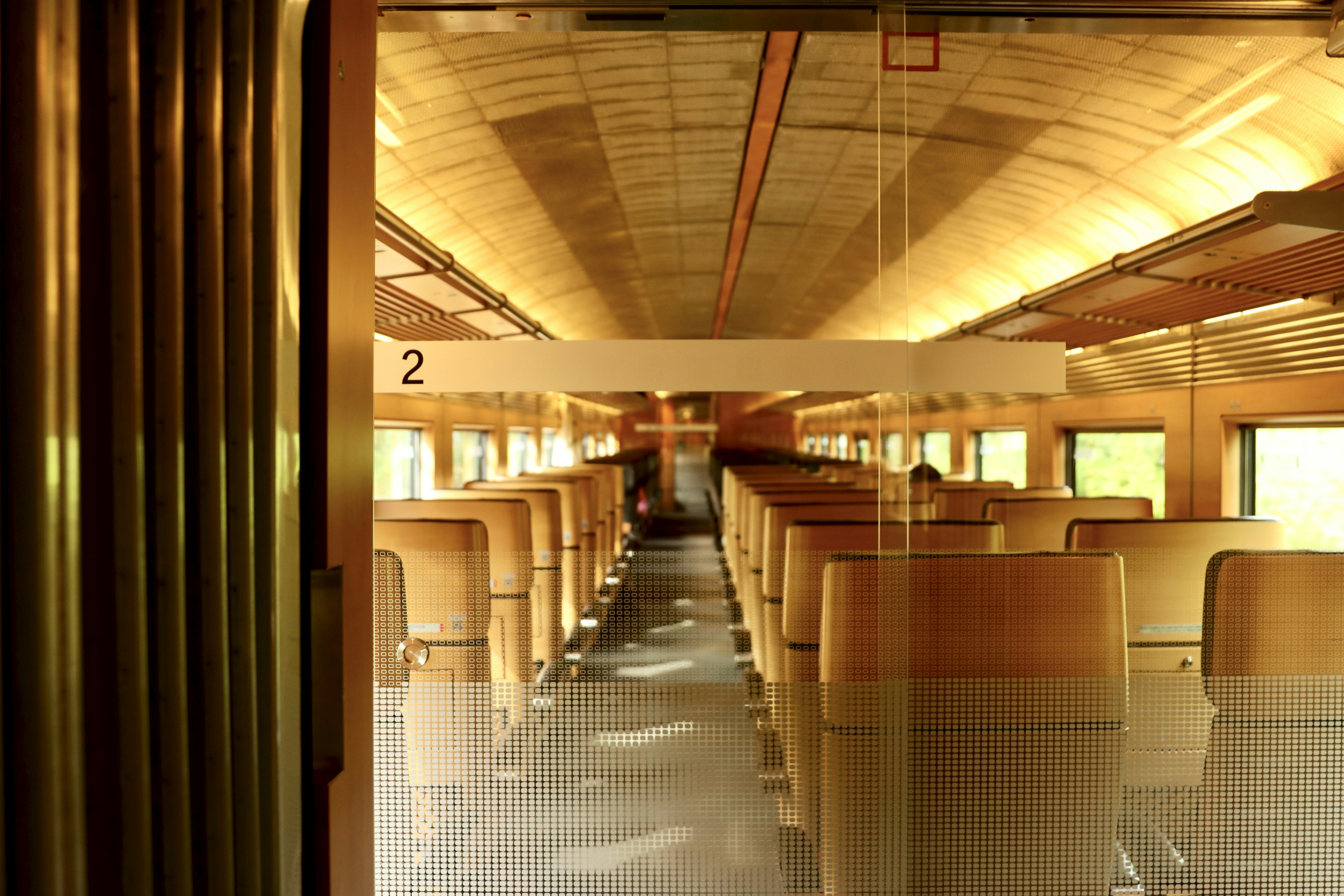 brown wooden bench inside building, [relic of a different age]