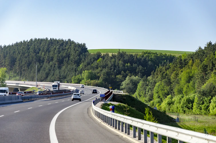 Cross-border road freight in transit