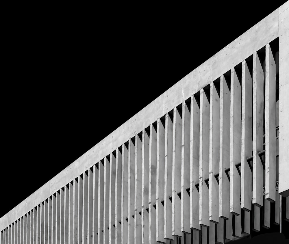 white and black concrete building