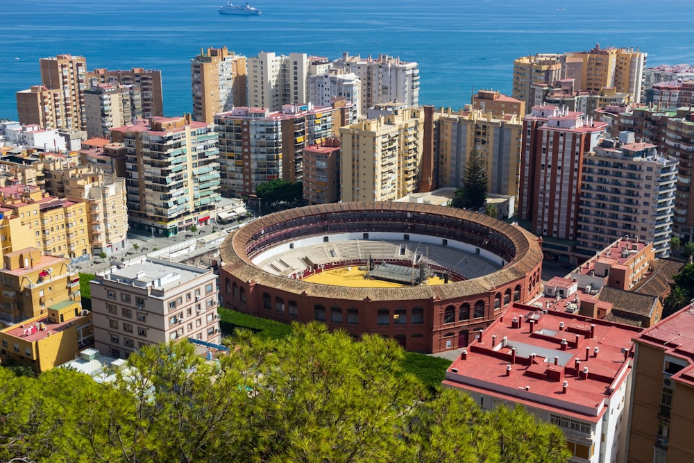 Vista aérea de los edificios de la ciudad durante el día