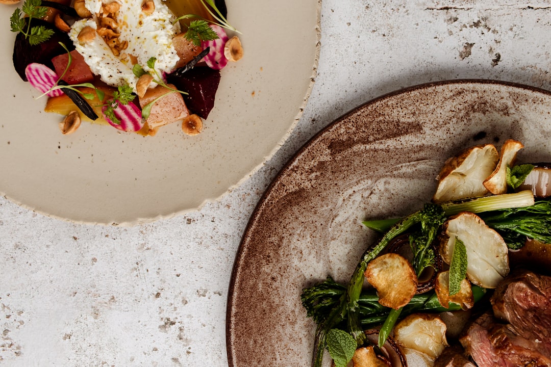 cooked food on white ceramic plate,