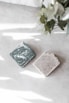 blue and brown soap