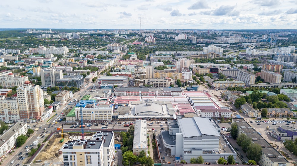 aerial view of city buildings during daytime