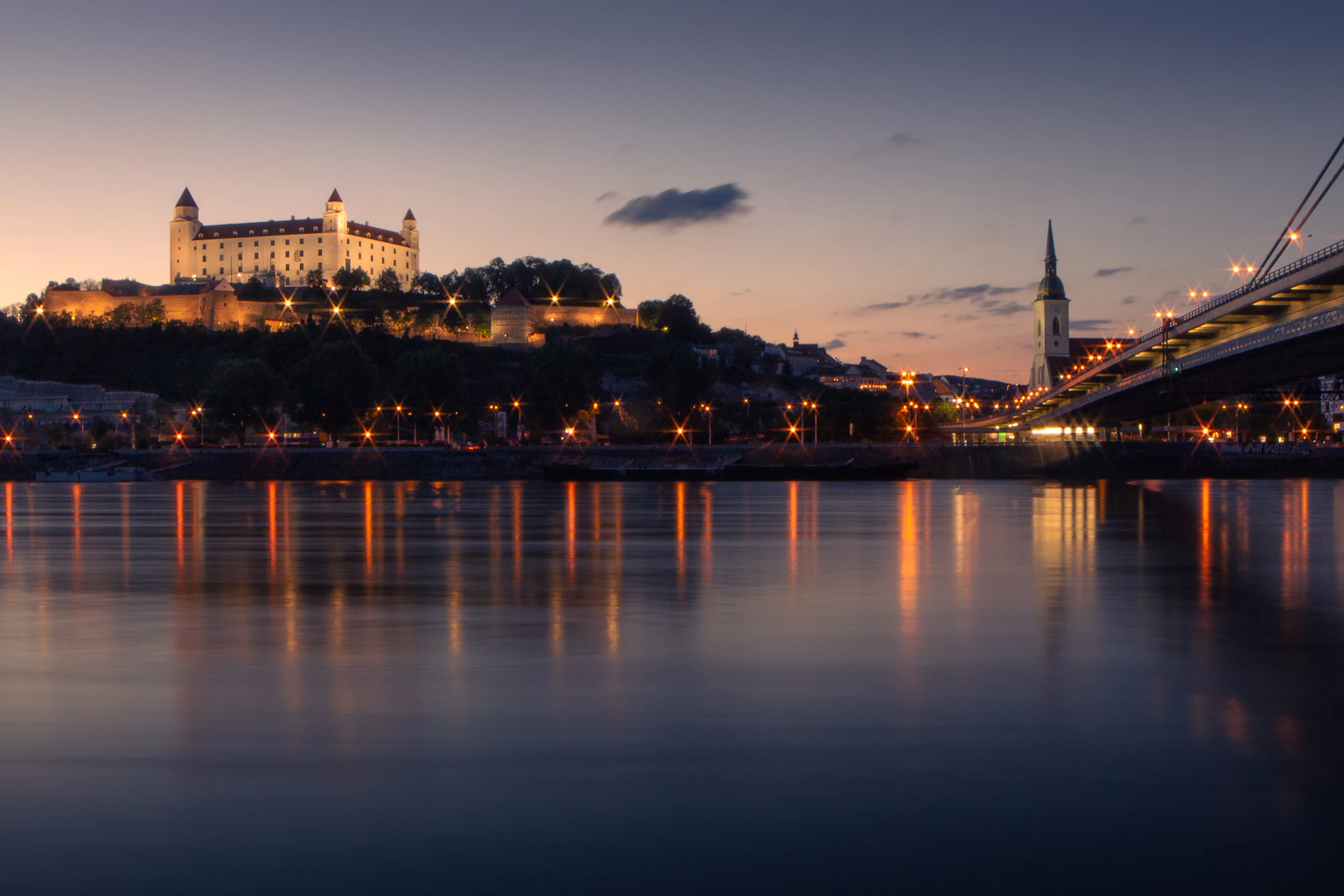 Le château de Bratislava en Slovaquie