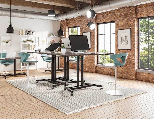 Loft Style Work Cabin — commercial manager cabin interior design