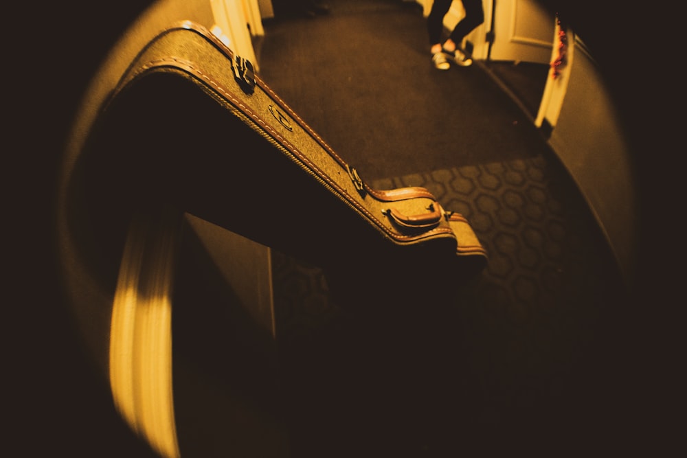 yellow and black car interior