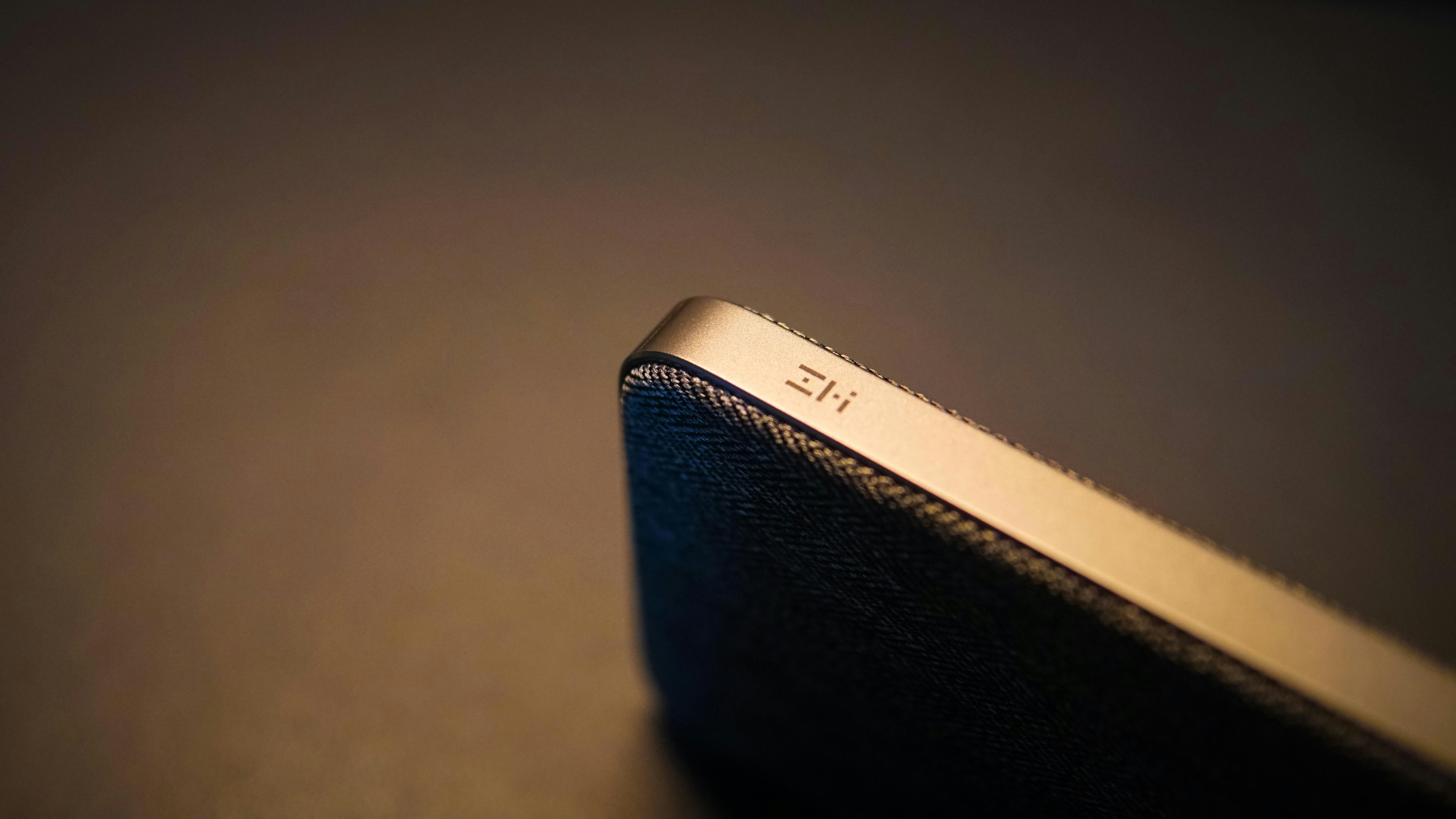 black and white leather case