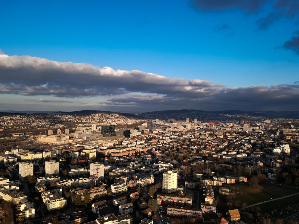 aerial view of city buildings during daytime