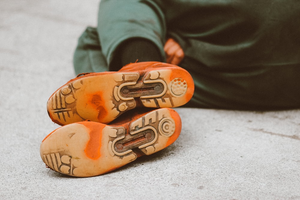 brown and black leather shoes