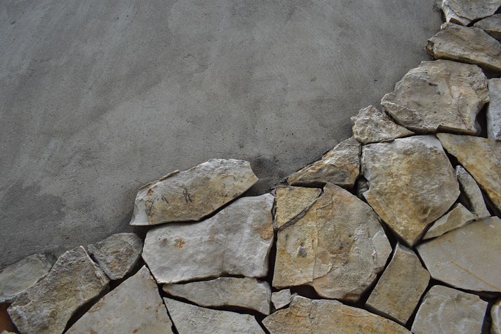 gray and brown stone wall