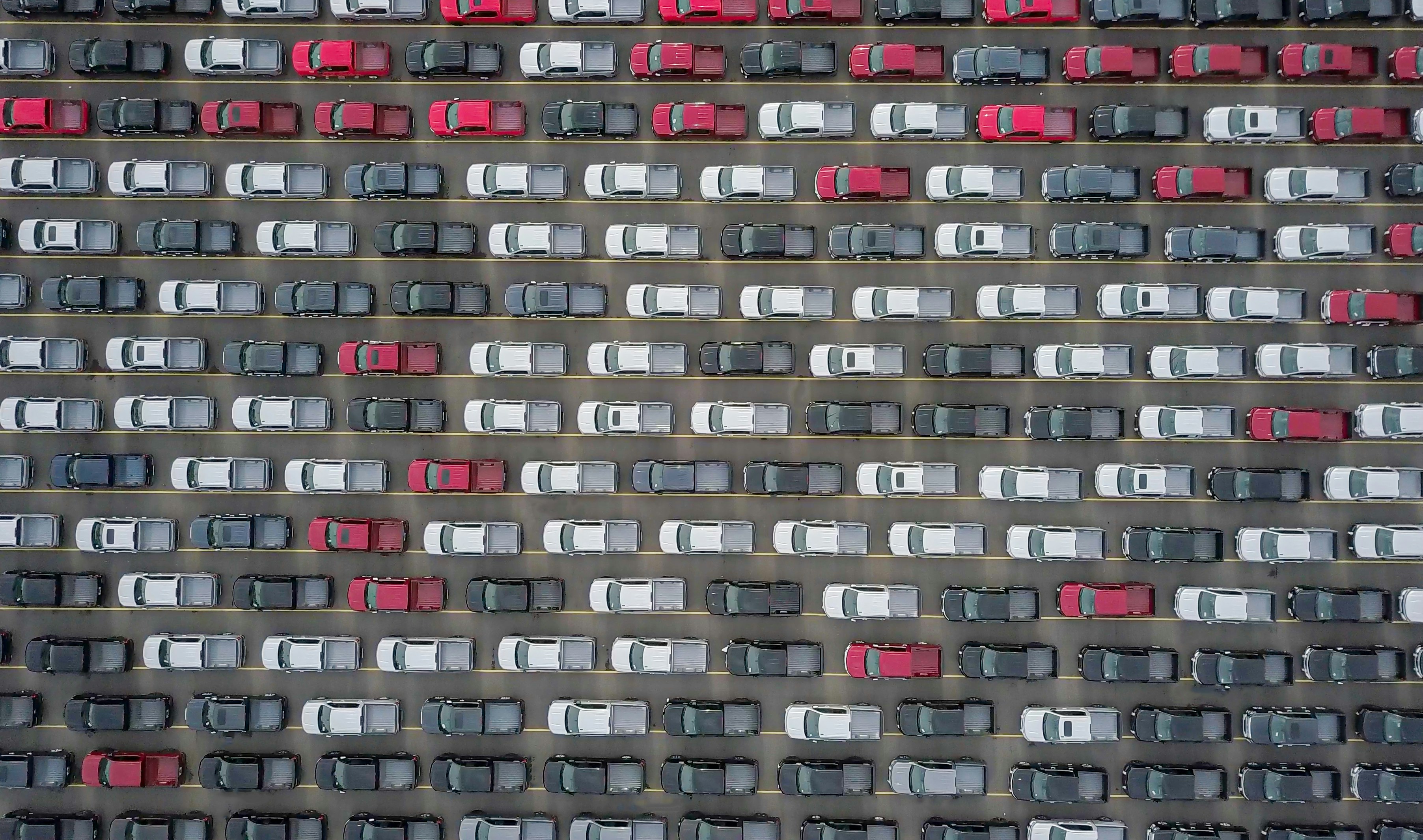 gray and red concrete building