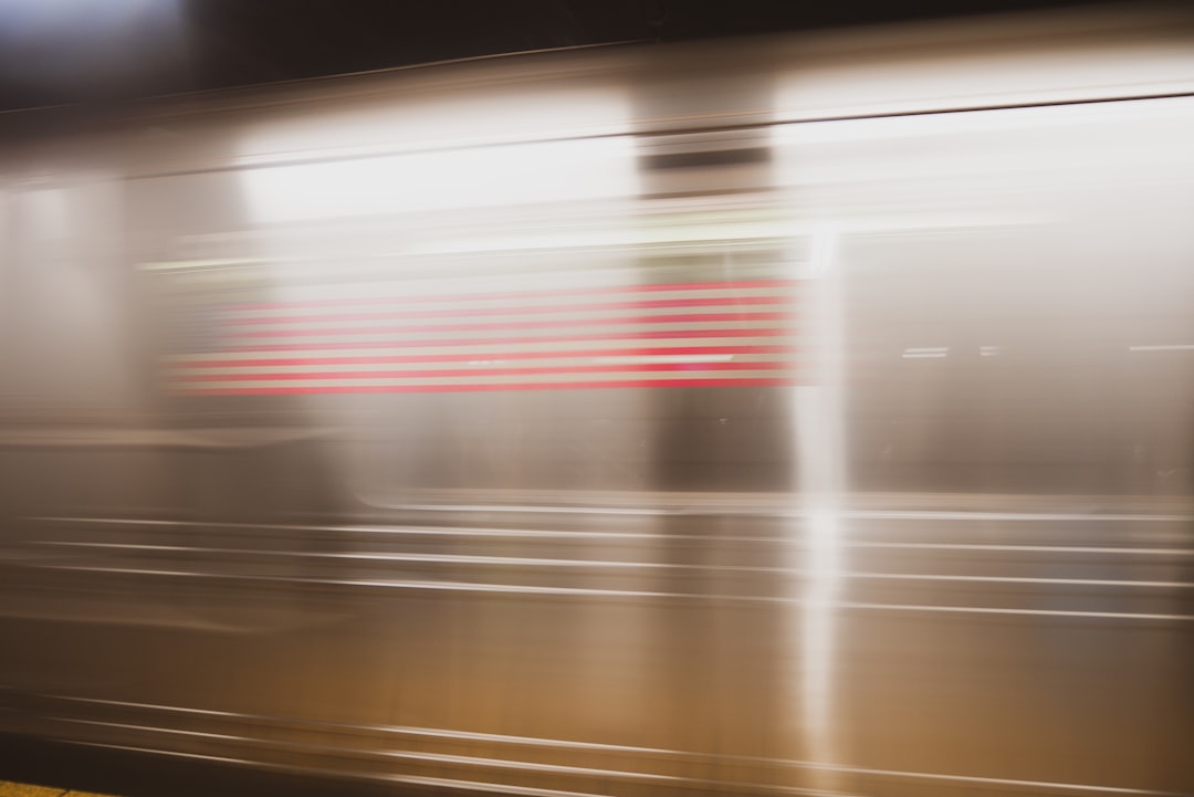 time lapse photography of train