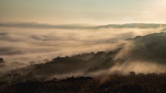 white clouds over the mountains in Vardim Bulgaria