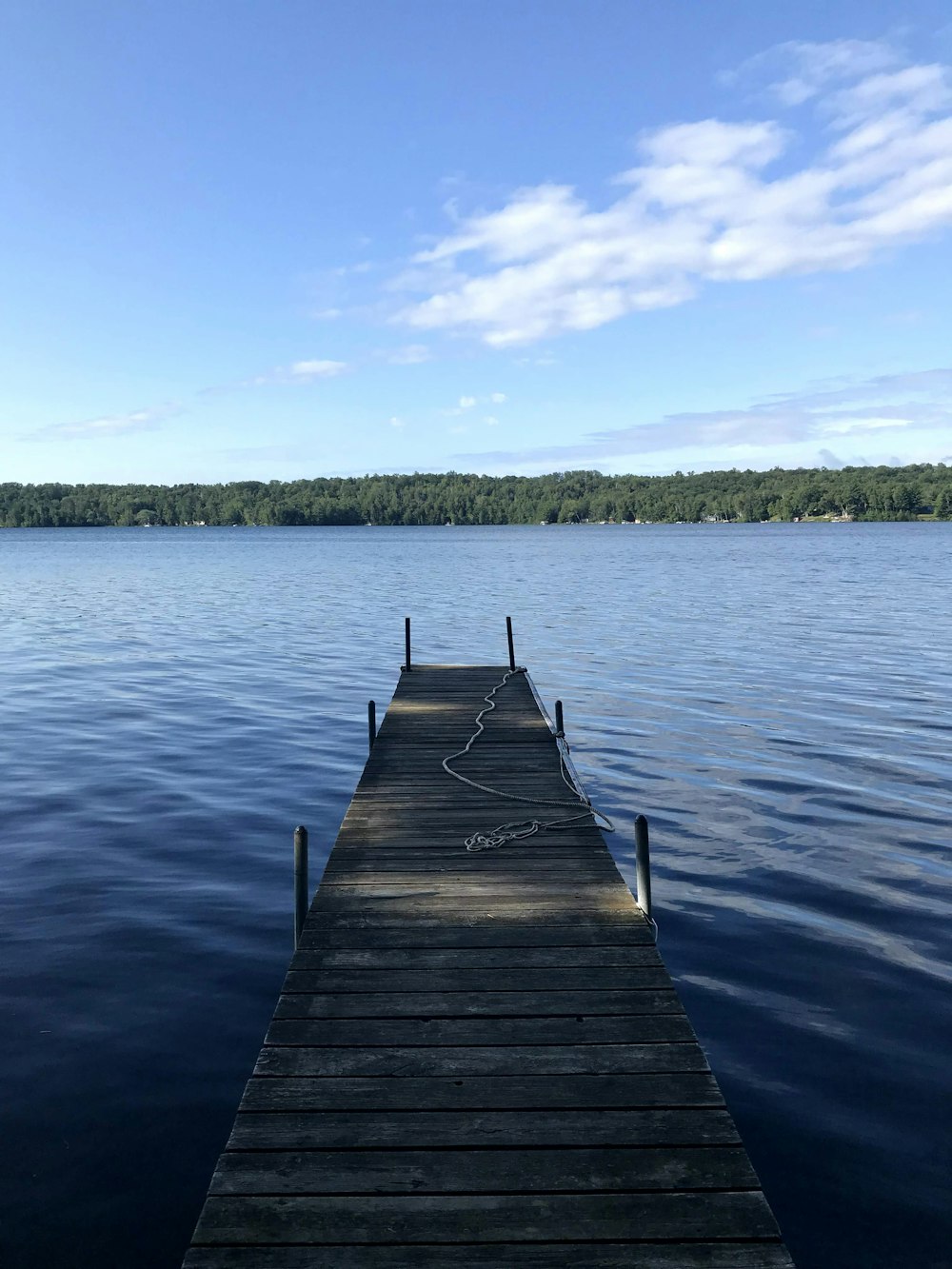 brown wooden dock on body of water during daytime