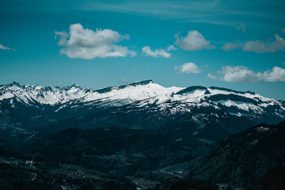 snow covered mountain under blue sky during daytime