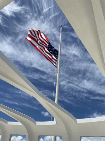 us a flag under blue sky