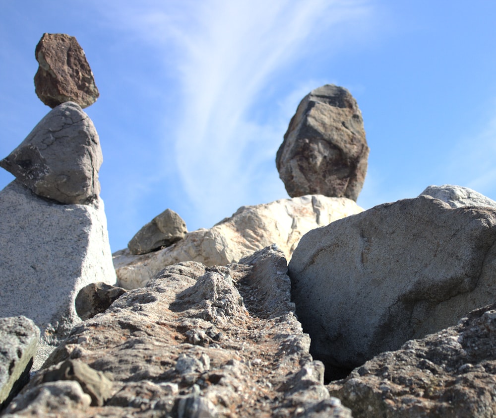 brown rock formation under blue sky during daytime