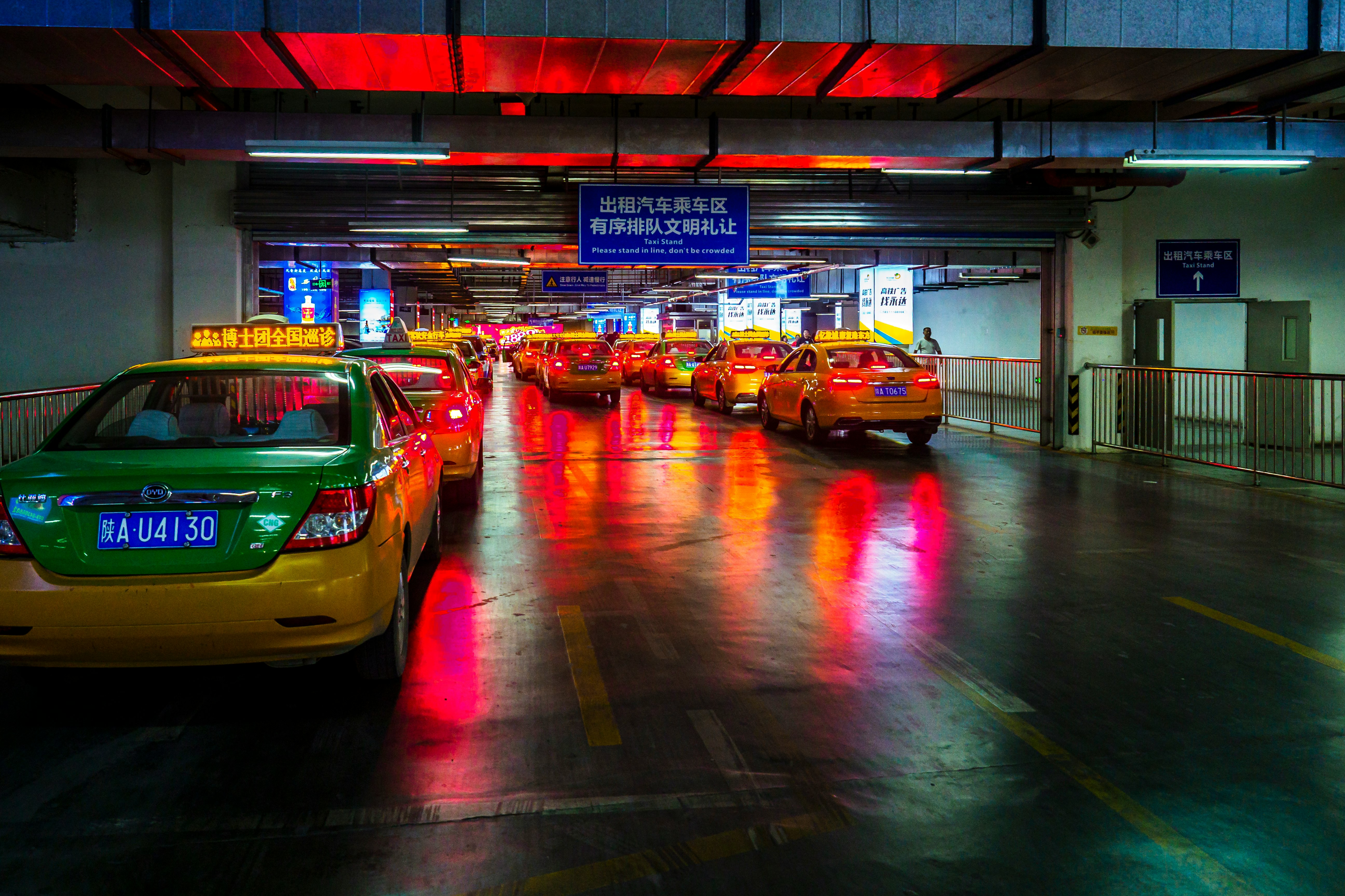 cars on road during night time