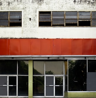 white and red concrete building