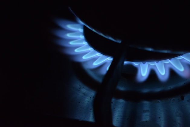white and black natural gas fireplace