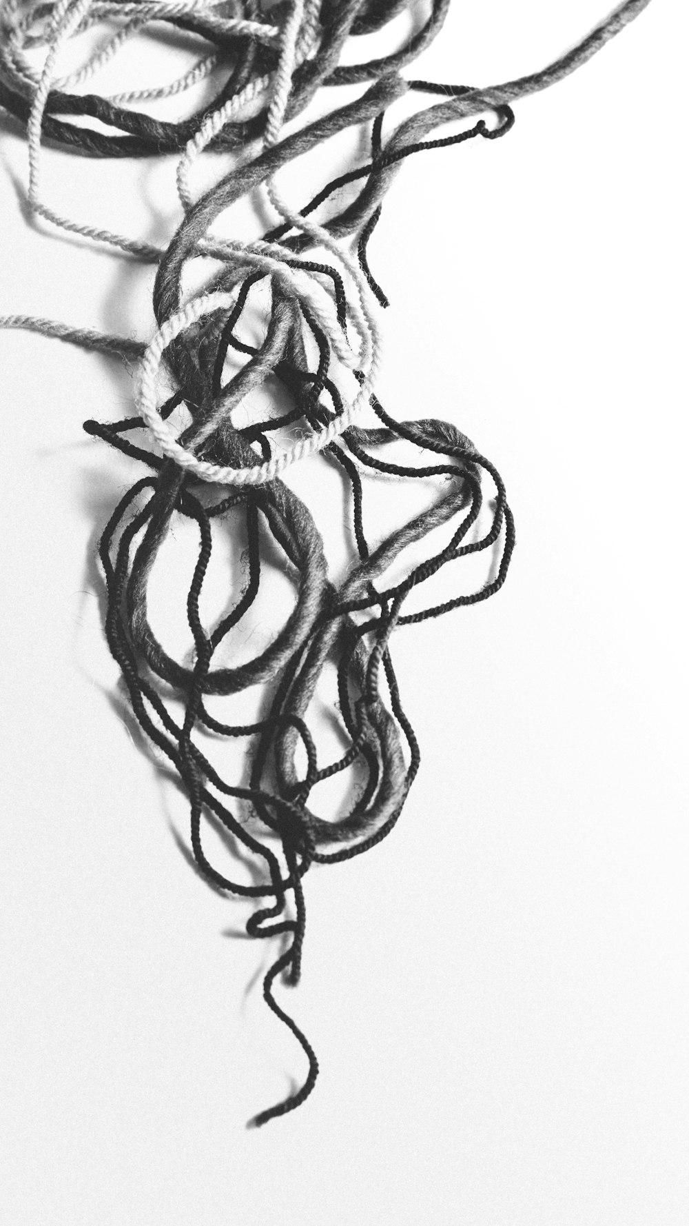 Ilustración abstracta en blanco y negro
