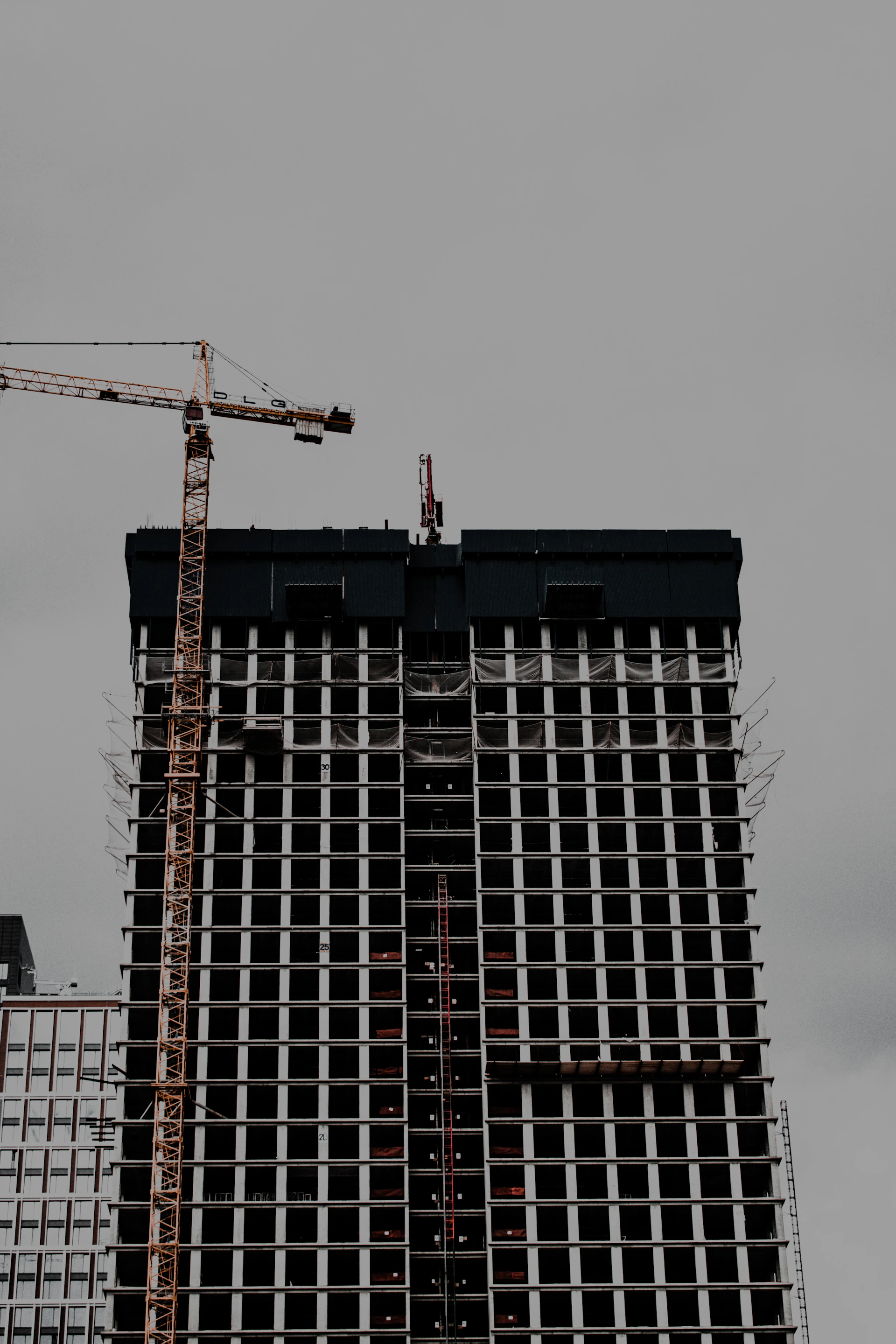 black and white building during daytime